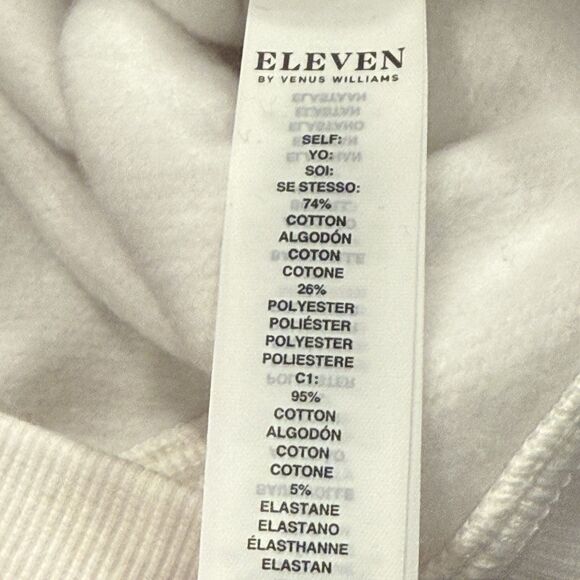 Eleven Venus Williams Collegiate Sweatshirt Womens Small Tennis Top White Purple - Picture 8 of 10